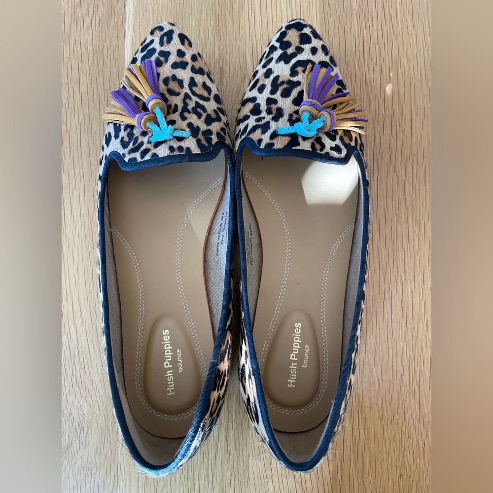Hush Puppies Bounce Leopard Print Loafers